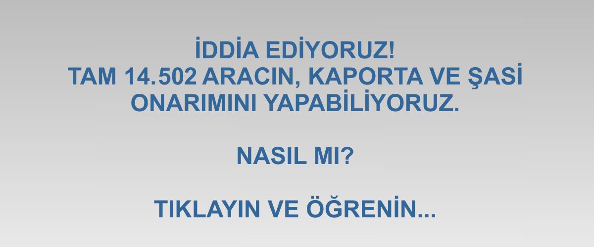 İddia ediyoruz